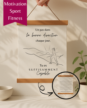 Cadre Motivation Sport - Art mural de Gym affiche de Motivation de Fitness - Cadeau fait au Québec significatif - Cadeau Québécois