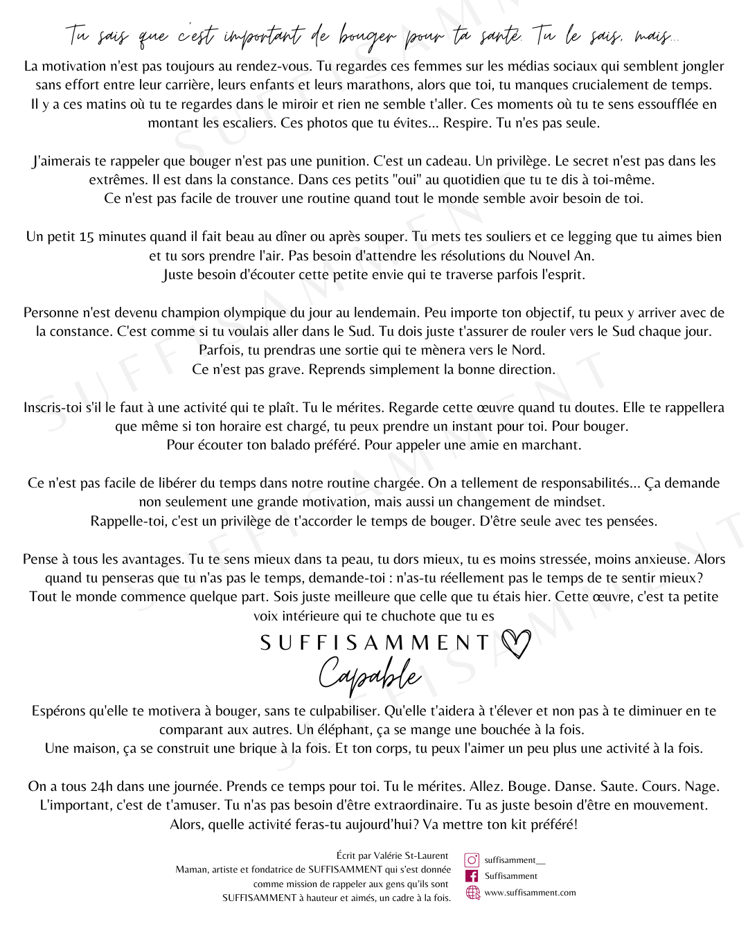 Cadre Motivation Sport - Art mural de Gym affiche de Motivation de Fitness - Cadeau fait au Québec significatif - Cadeau Québécois