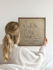 Portrait Personnalisé SUFFISAMMENT sur Toile Grand Format OLEKA