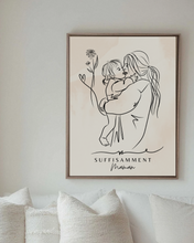 Portrait Personnalisé SUFFISAMMENT sur Toile Grand Format OLEKA