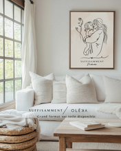 Portrait Personnalisé SUFFISAMMENT sur Toile Grand Format OLEKA