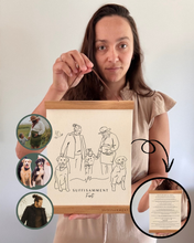 Portrait Personnalisé Québécois | Art Minimaliste & Message Émouvant | SUFFISAMMENT