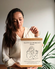 Cadeau Fête des Mères Québec – Cadre "SUFFISAMMENT Maman" | Œuvre + Message Émouvant | Fait à la main