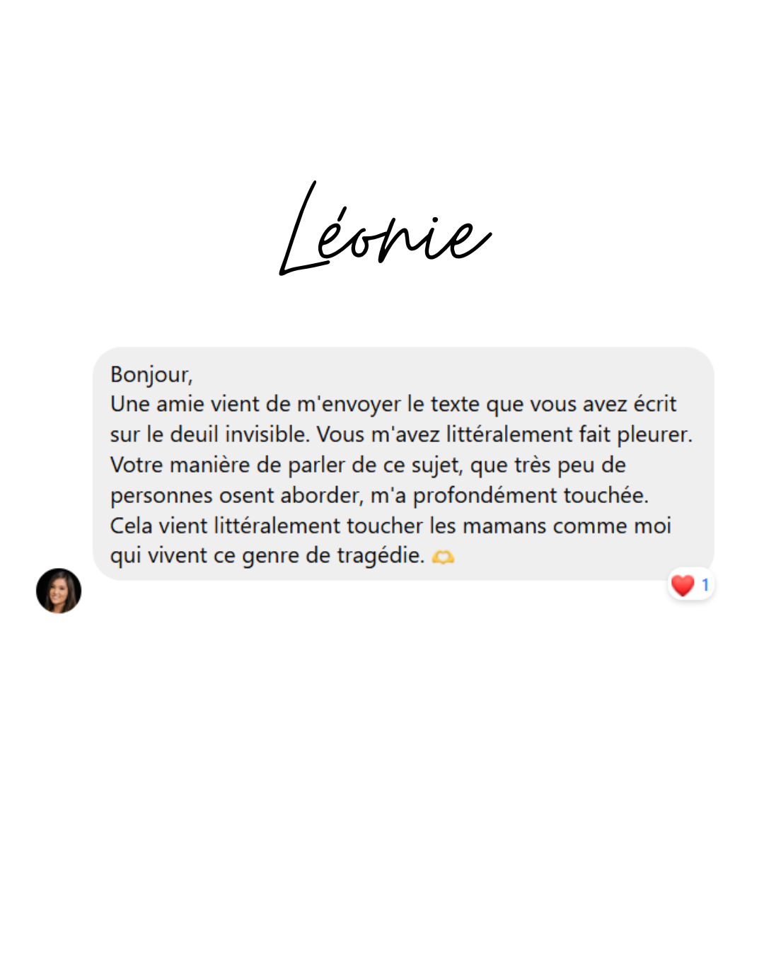 Cadeau Deuil Périnatal au Québec – Œuvre de Réconfort SUFFISAMMENT Aimé